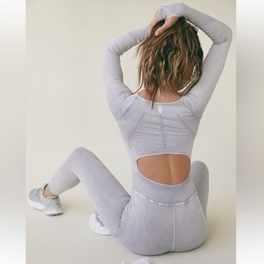Free People Good Karma Jumpsuit Sz XS/S NWT | Free People Long sleeve Bodysuit - - Picture 4 of 13